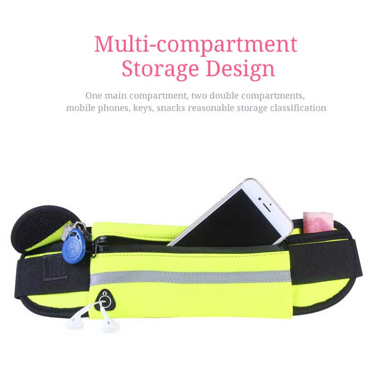 Jueachy Running Belts for Women Waterproof Fanny Pack Running Waist Pouch Phone holder Adjustable Sports Money Belt with Headphone Port