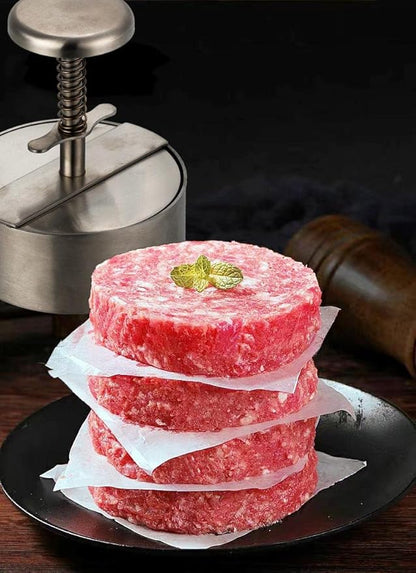 Burger Press, Adjustable Hamburger Patty Maker 4.2" Stainless Steel Hamburger Press Patty Making Molds Patties for Beef, Vegetables, Meat, BBQ Barbecue Homemade Hamburger