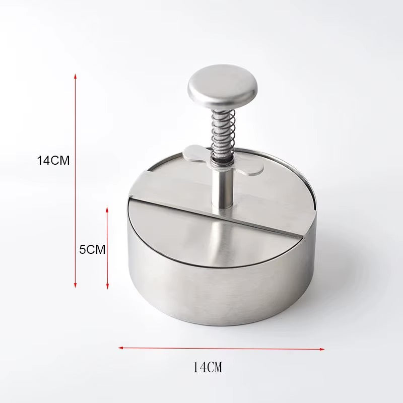 Burger Press, Adjustable Hamburger Patty Maker 4.2" Stainless Steel Hamburger Press Patty Making Molds Patties for Beef, Vegetables, Meat, BBQ Barbecue Homemade Hamburger